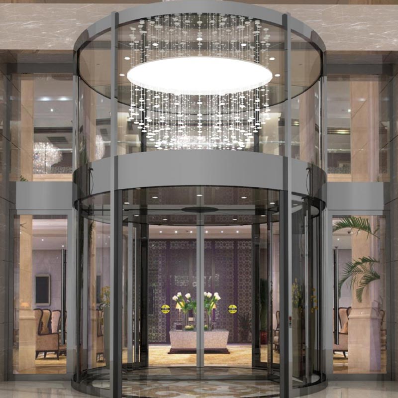 Porta giratòria automàtica